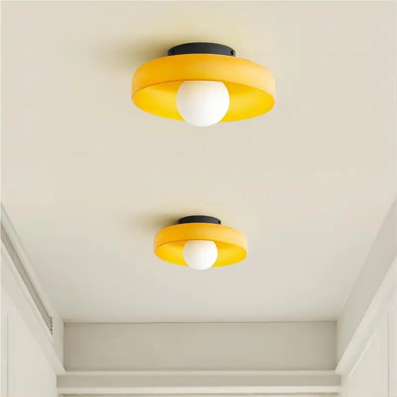 Modern Morandi Ceiling Light – Minimalist Glass Design