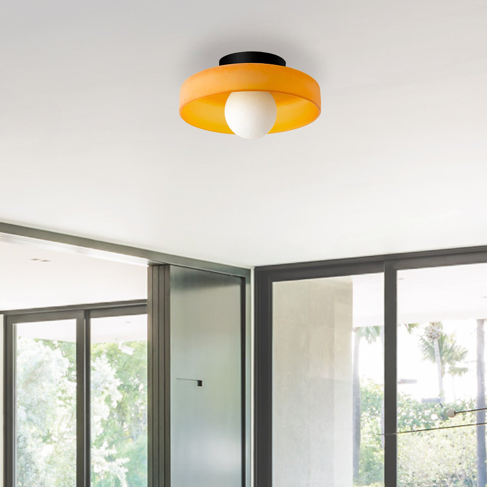 Modern Morandi Ceiling Light – Minimalist Glass Design