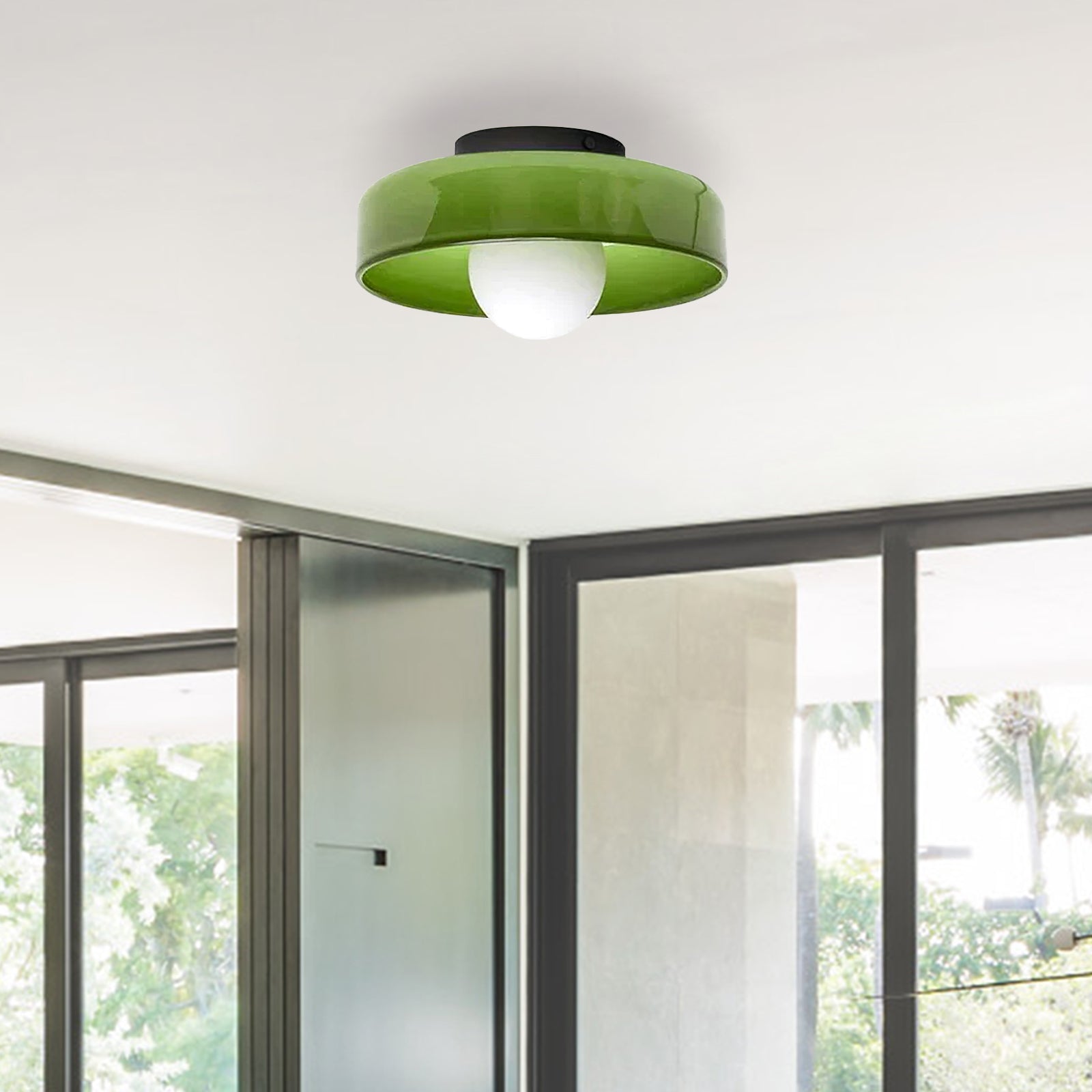 Modern Morandi Ceiling Light – Minimalist Glass Design