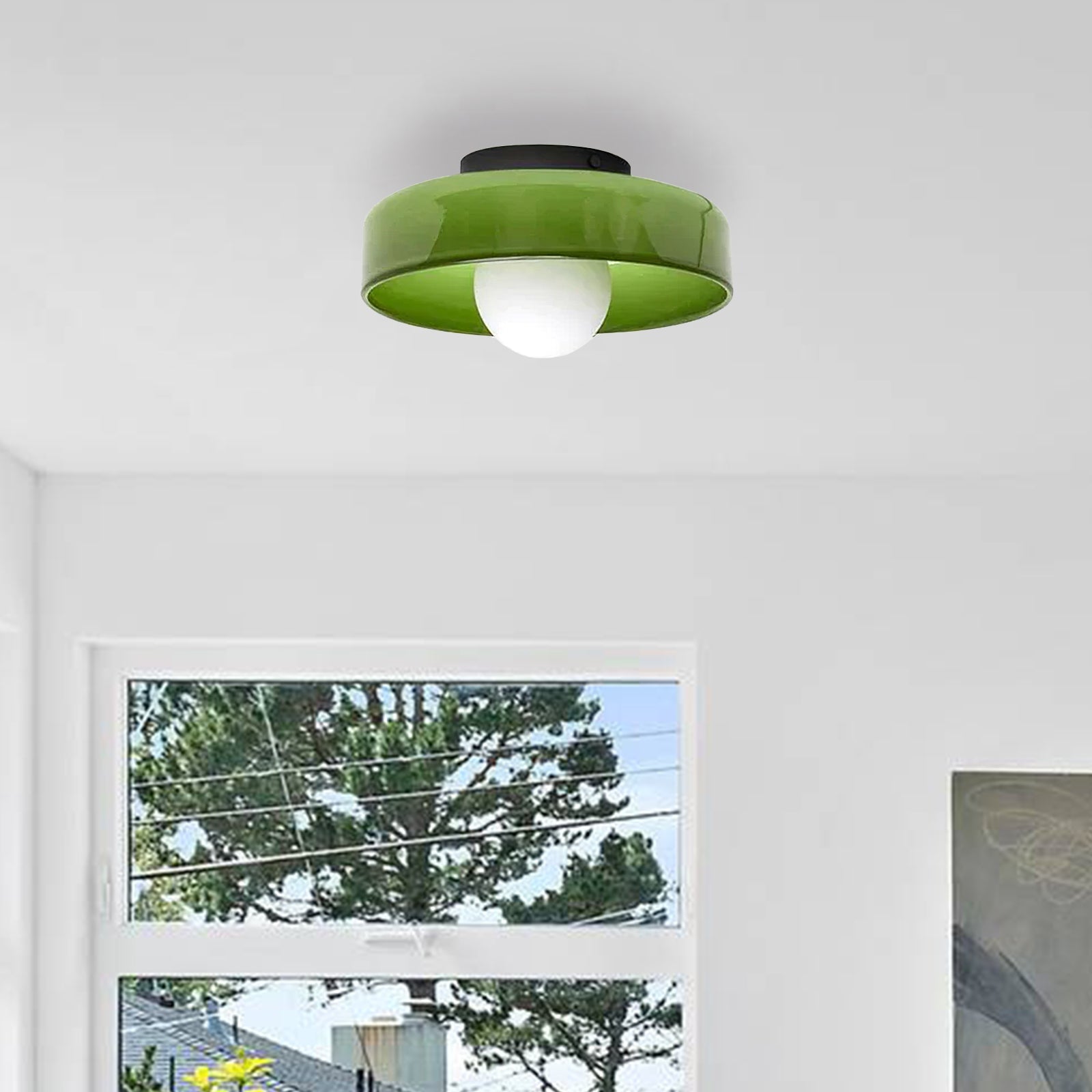 Modern Morandi Ceiling Light – Minimalist Glass Design