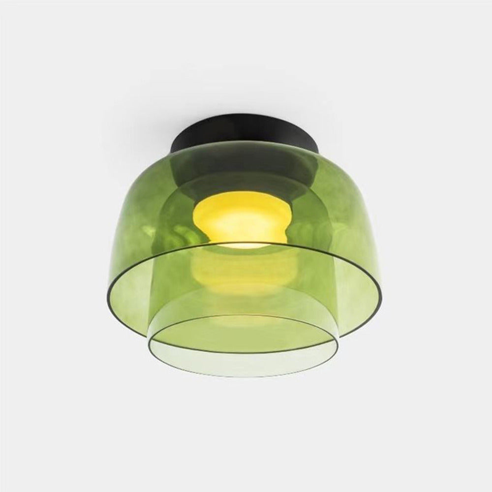 Modern Nordic Glass Ceiling Light – Multi-Layer Design