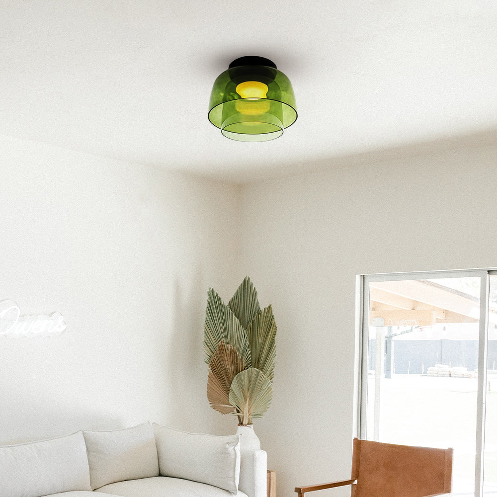 Modern Nordic Glass Ceiling Light – Multi-Layer Design