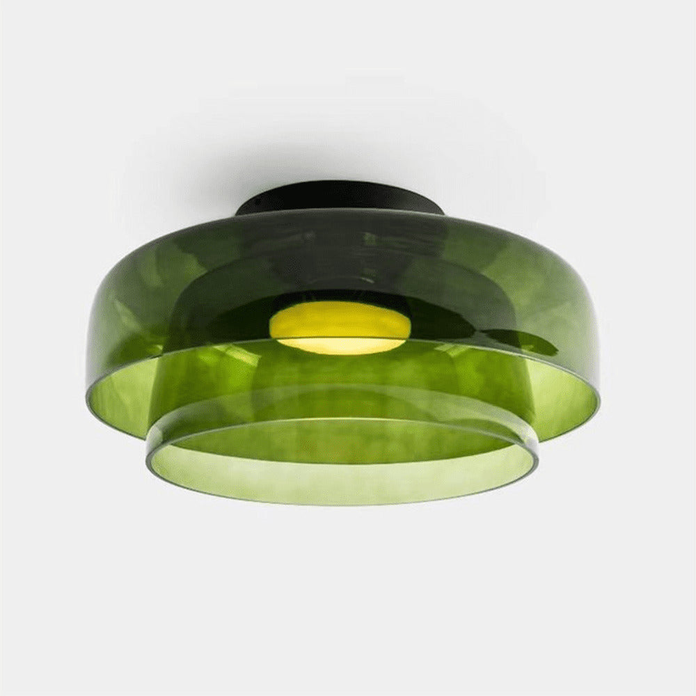 Modern Nordic Glass Ceiling Light – Multi-Layer Design