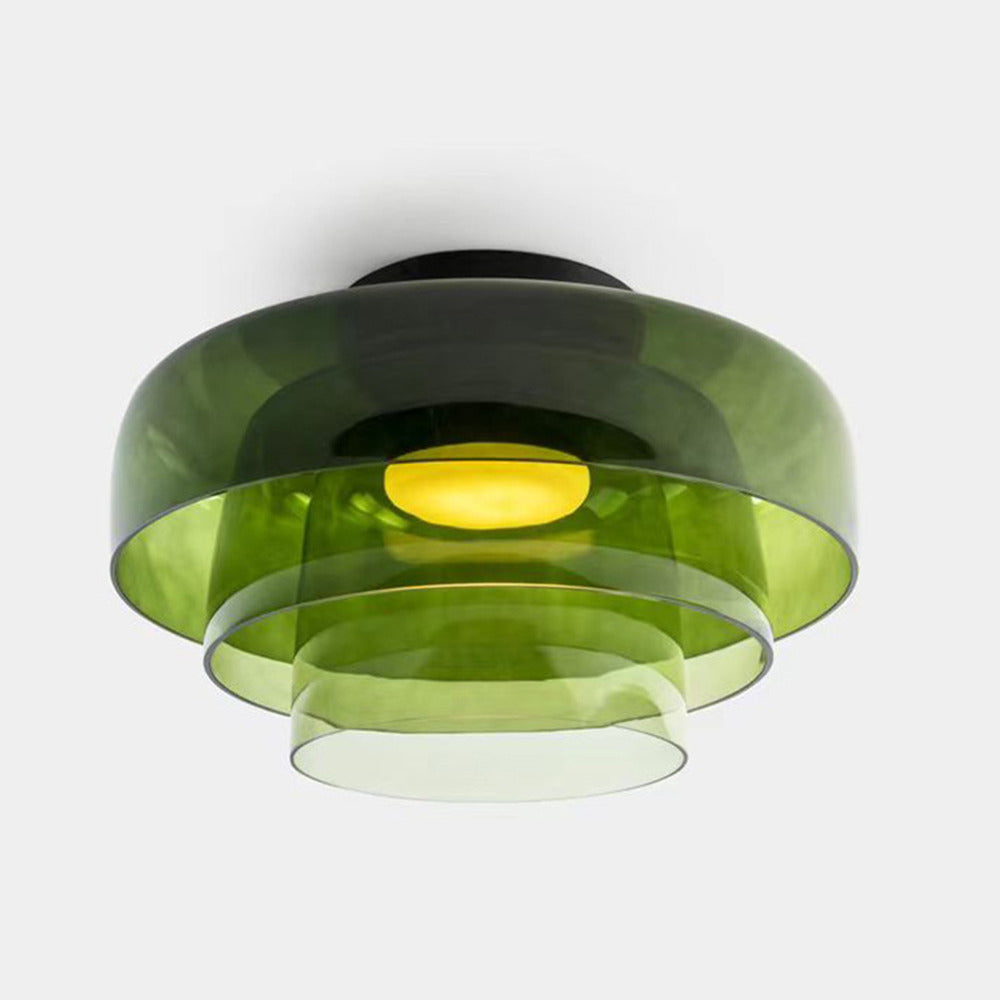 Modern Nordic Glass Ceiling Light – Multi-Layer Design