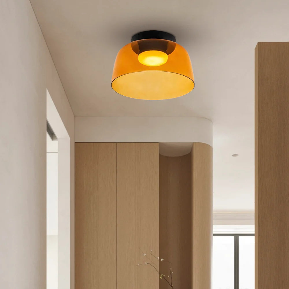Modern Nordic Glass Ceiling Light – Multi-Layer Design