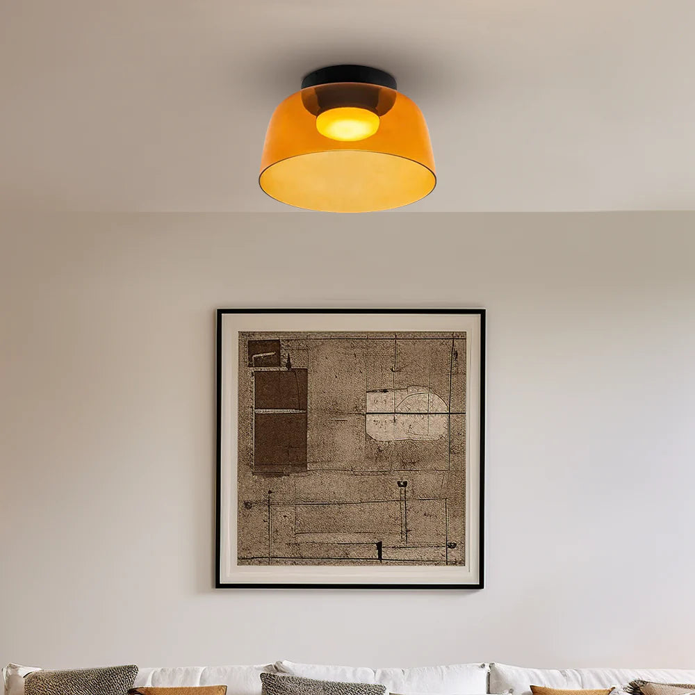 Modern Nordic Glass Ceiling Light – Multi-Layer Design