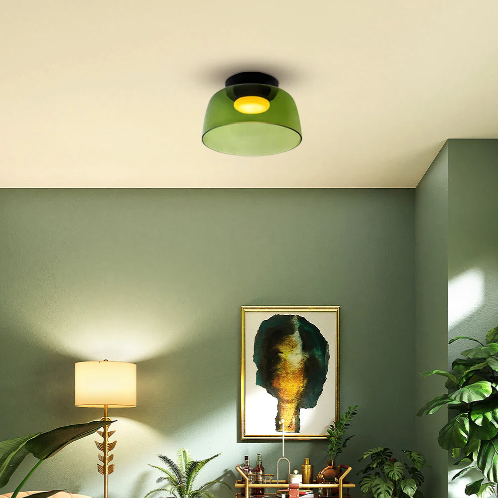 Modern Nordic Glass Ceiling Light – Multi-Layer Design