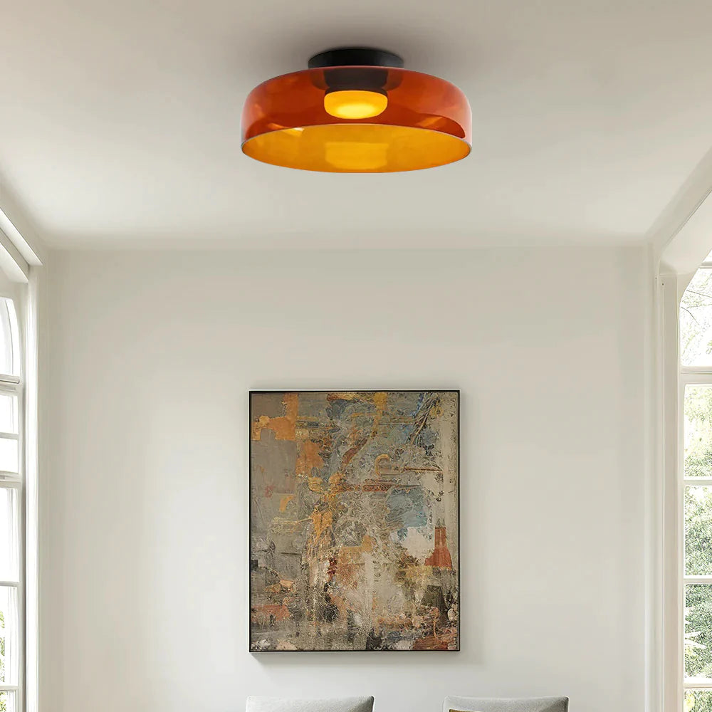 Modern Nordic Glass Ceiling Light – Multi-Layer Design