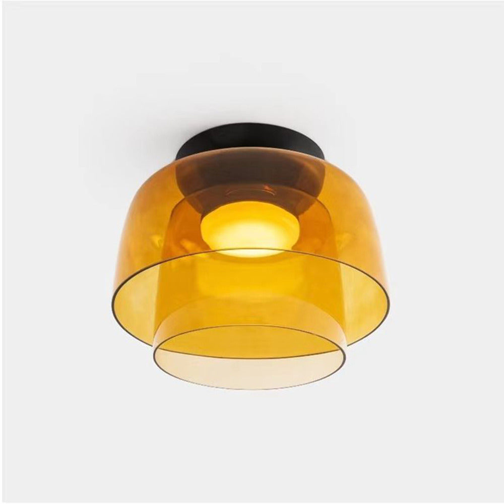 Modern Nordic Glass Ceiling Light – Multi-Layer Design