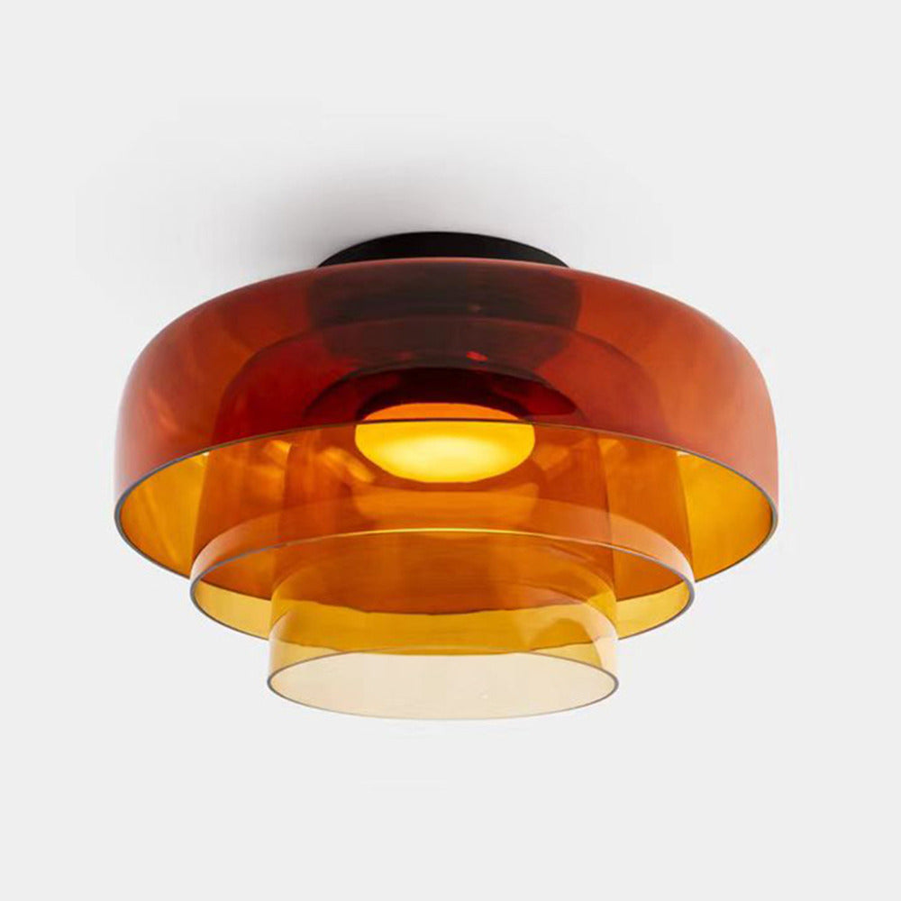 Modern Nordic Glass Ceiling Light – Multi-Layer Design