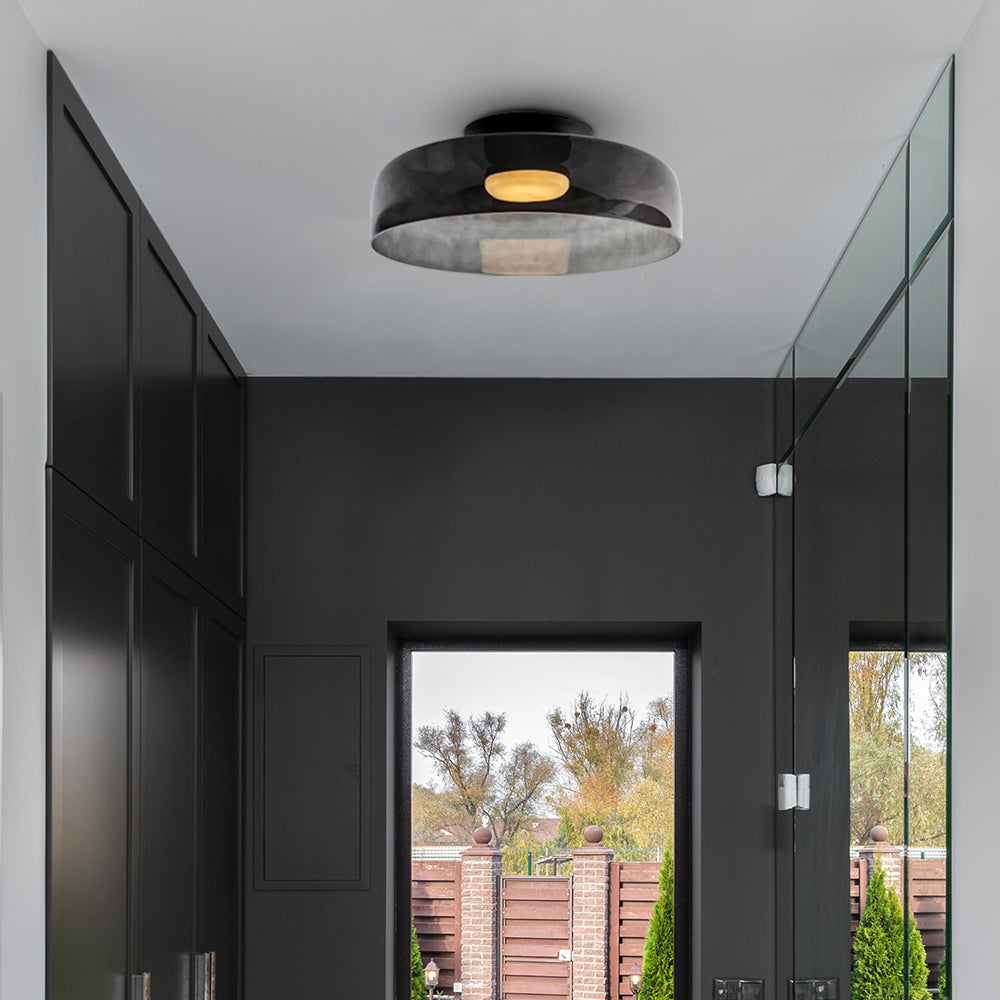 Modern Nordic Glass Ceiling Light – Multi-Layer Design