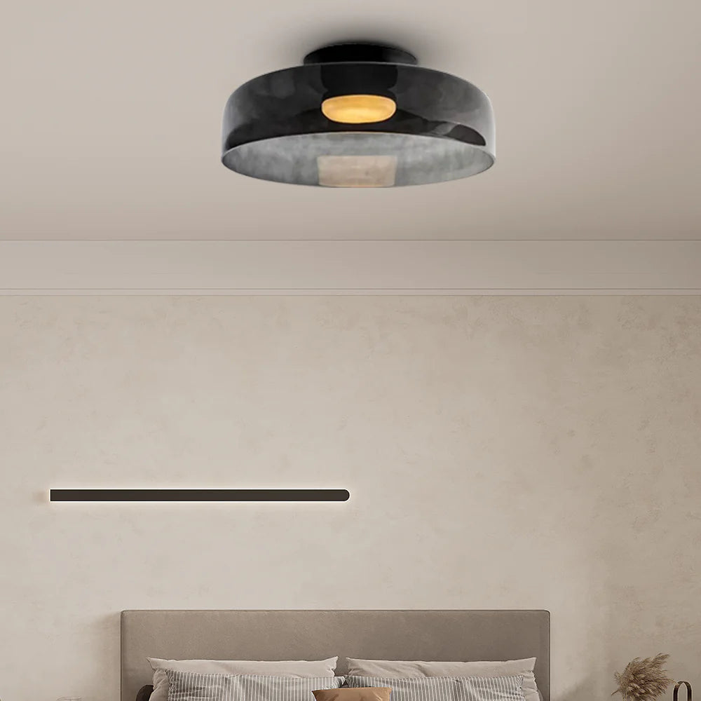Modern Nordic Glass Ceiling Light – Multi-Layer Design