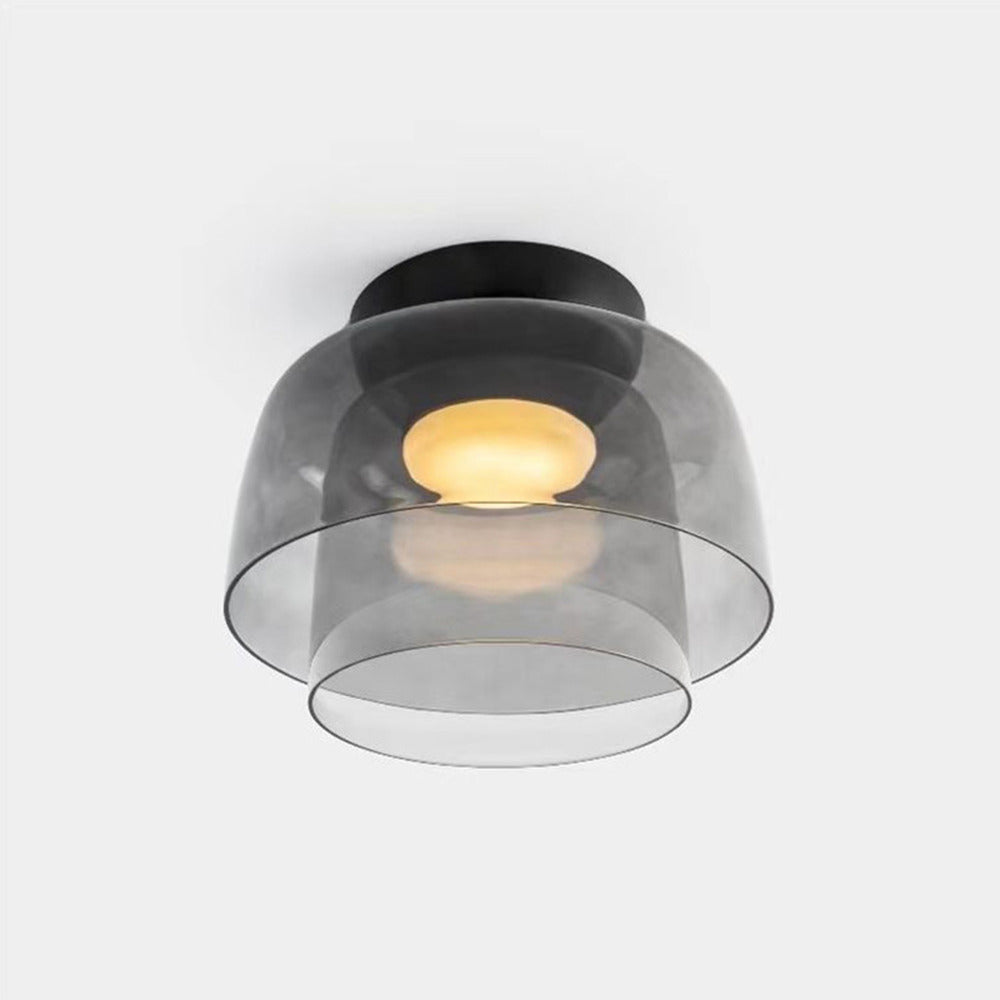 Modern Nordic Glass Ceiling Light – Multi-Layer Design