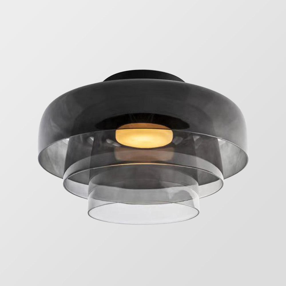 Modern Nordic Glass Ceiling Light – Multi-Layer Design