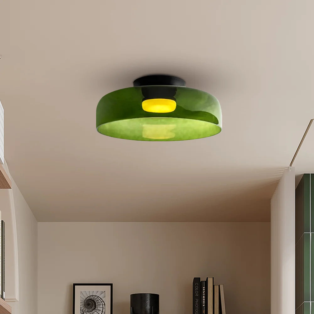 Modern Nordic Glass Ceiling Light – Multi-Layer Design