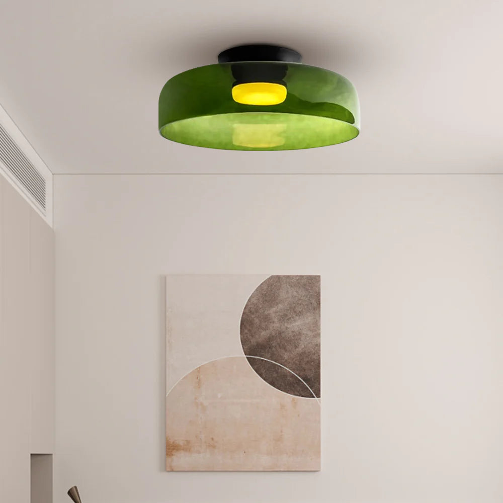 Modern Nordic Glass Ceiling Light – Multi-Layer Design