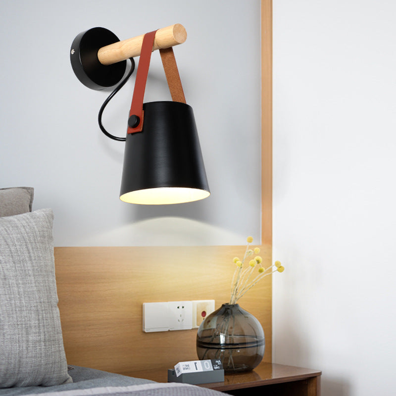 Modern Nordic Wood Wall Light