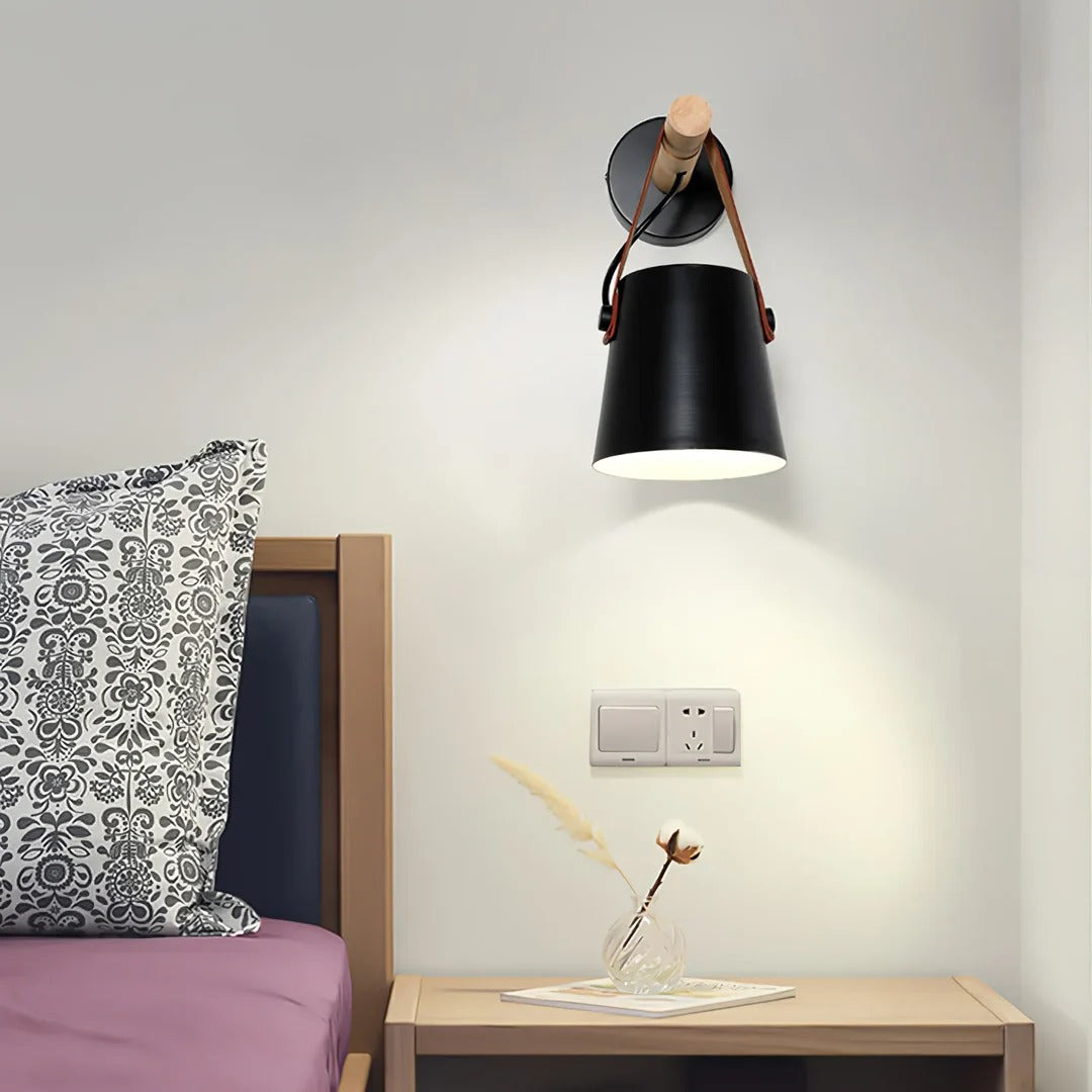 Modern Nordic Wood Wall Light