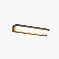 Modern Rectangular Outdoor Wall Lamp – Black, Solar or Hardwired, Waterproof