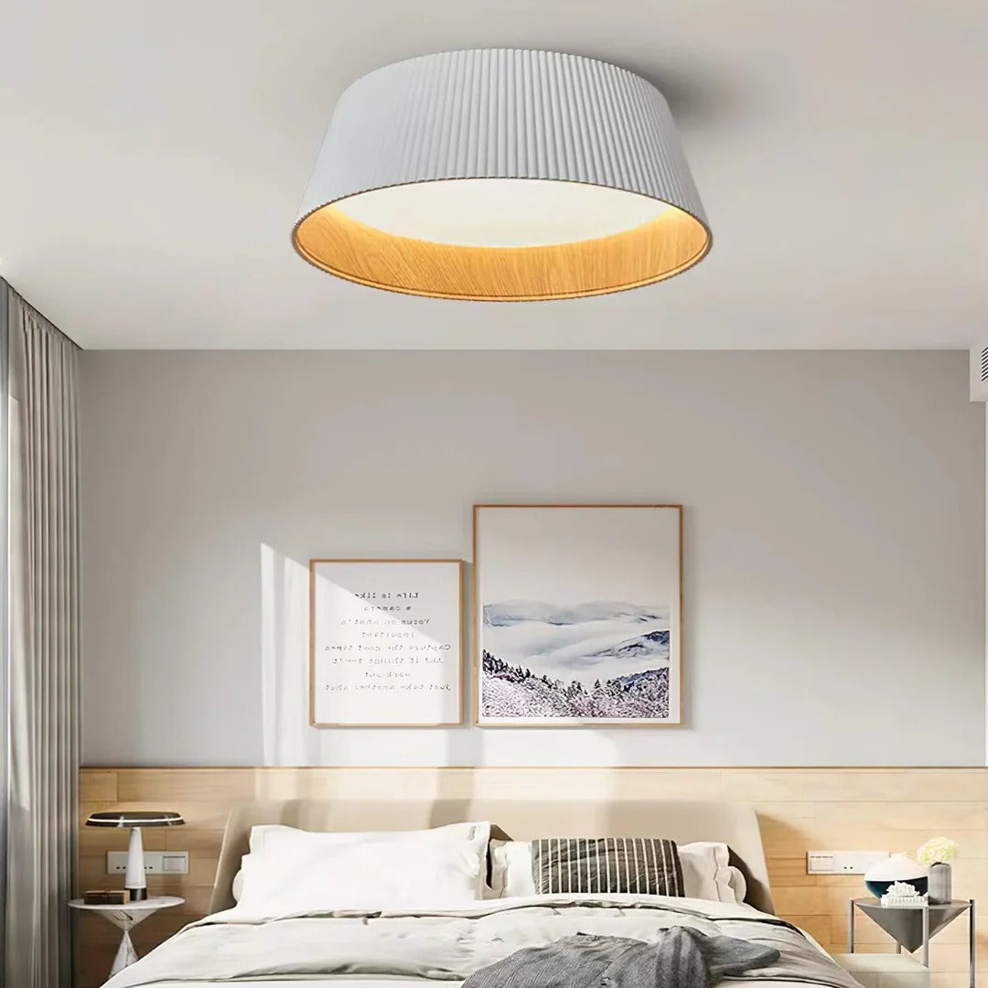 Modern Ribbed Ceiling Light Fixture