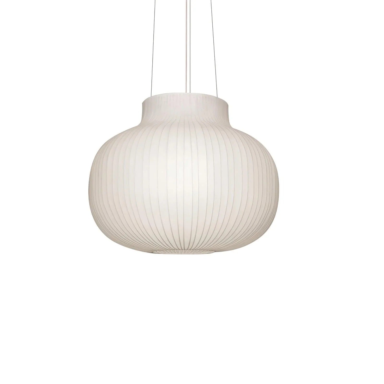 Modern Ribbed Silk Pendant Light Fixture