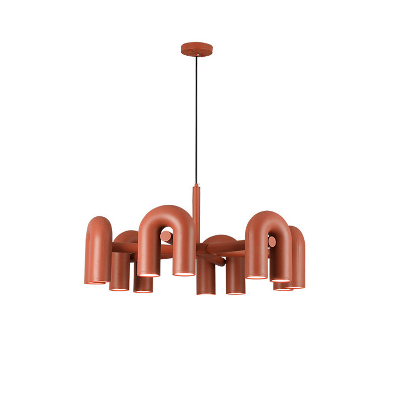 Modern U-Shape Chandelier – Adjustable LED Design