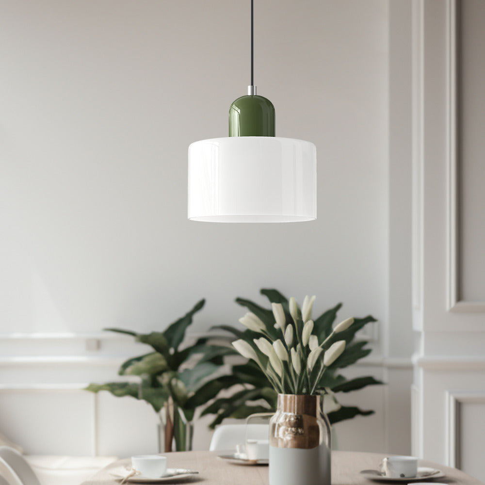 Morandi Cylinder Glass Pendant Light