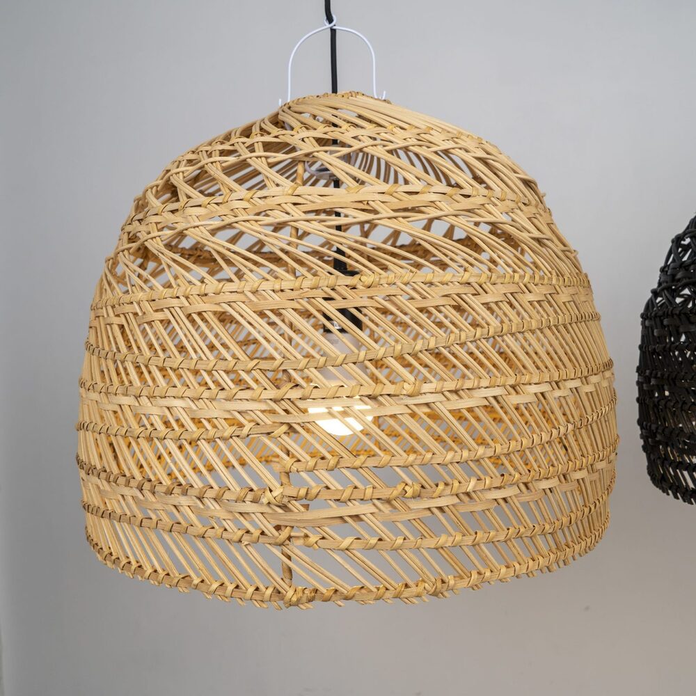 Natural Rattan Hanging Light – Boho Chic Design