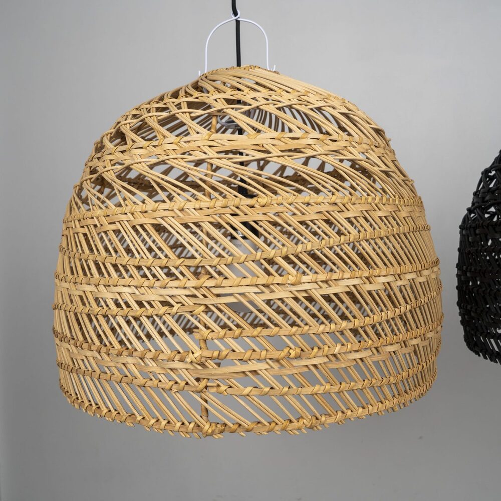 Natural Rattan Hanging Light – Boho Chic Design