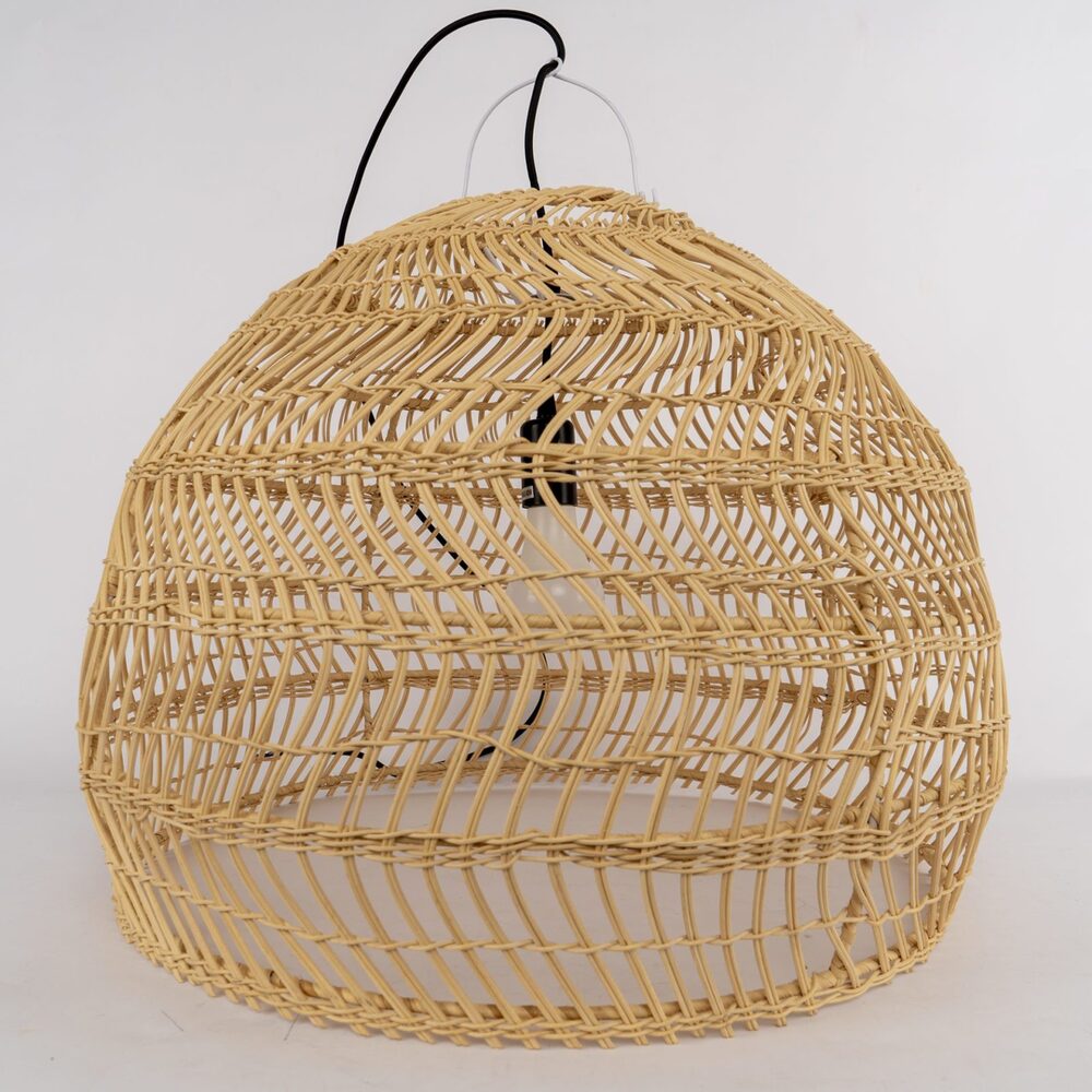 Natural Rattan Hanging Light – Boho Chic Design