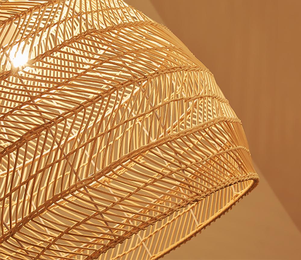 Natural Rattan Hanging Light – Boho Chic Design