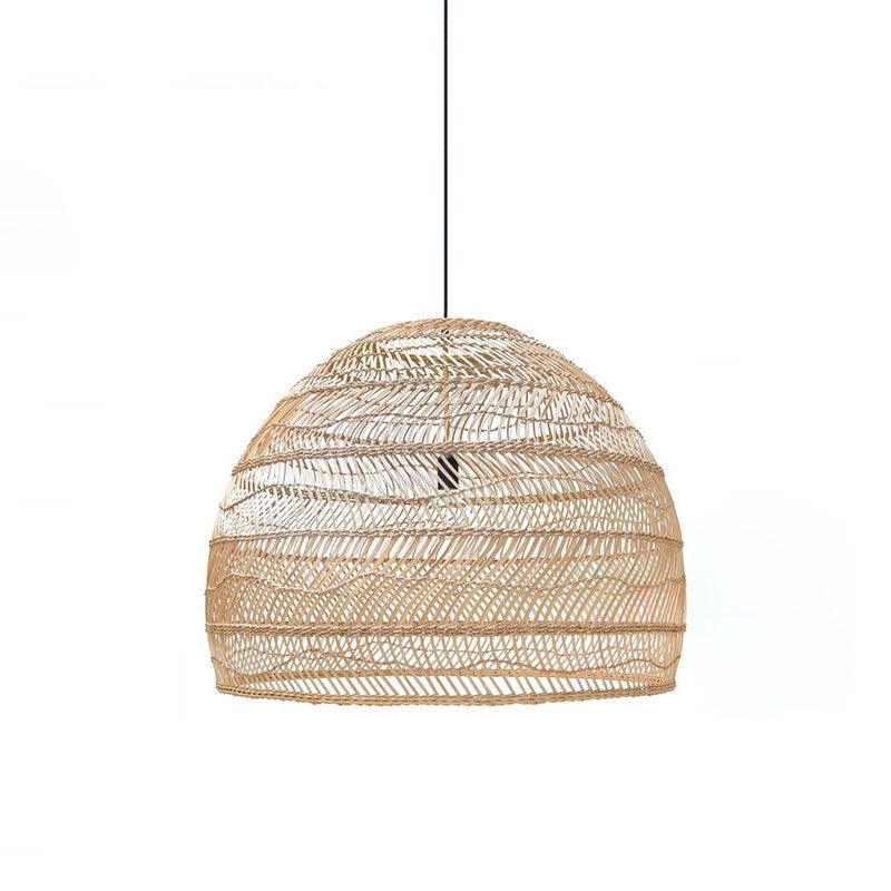 Natural Rattan Hanging Light – Boho Chic Design