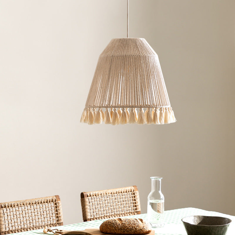 Natural Tassel Pendant Light for Stylish Decor