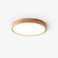 Natural Wood Ceiling Lamp – Stylish Geometric Shapes