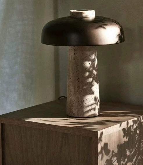 Natural Stone Desk Lamp Design