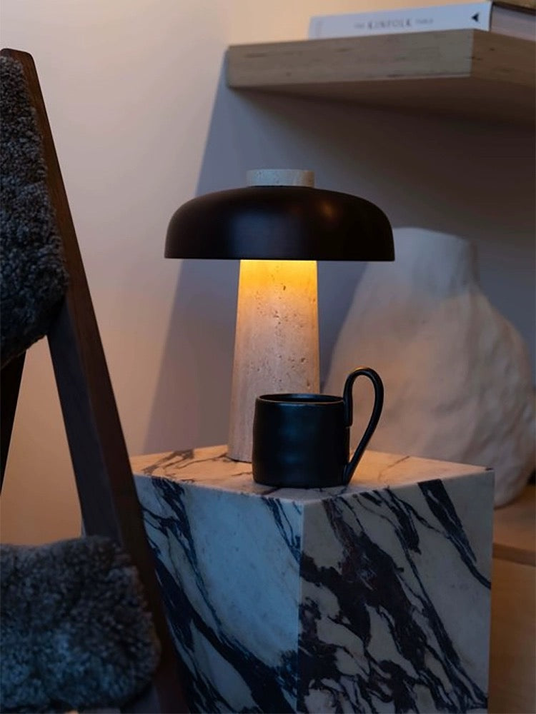 Natural Stone Desk Lamp Design