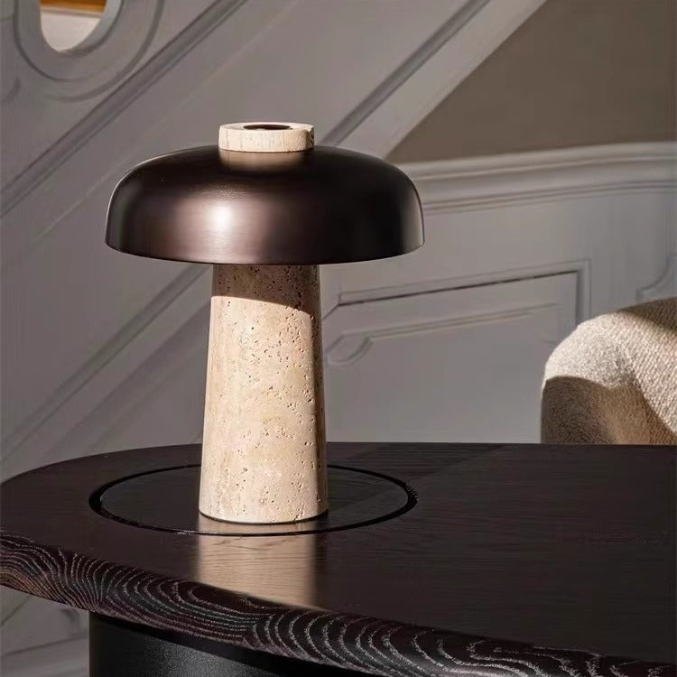 Natural Stone Desk Lamp Design