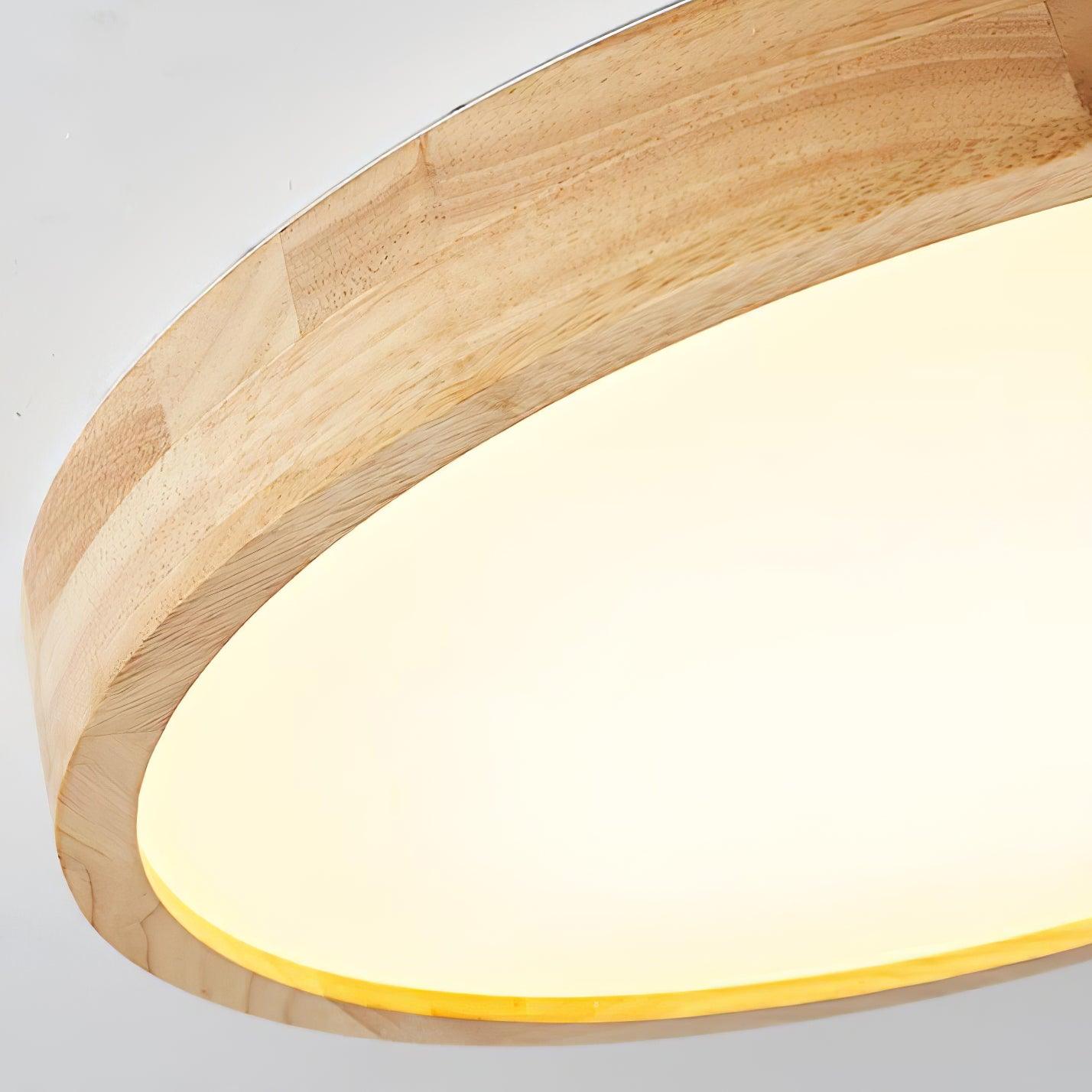 Natural Wood Ceiling Lamp – Stylish Geometric Shapes