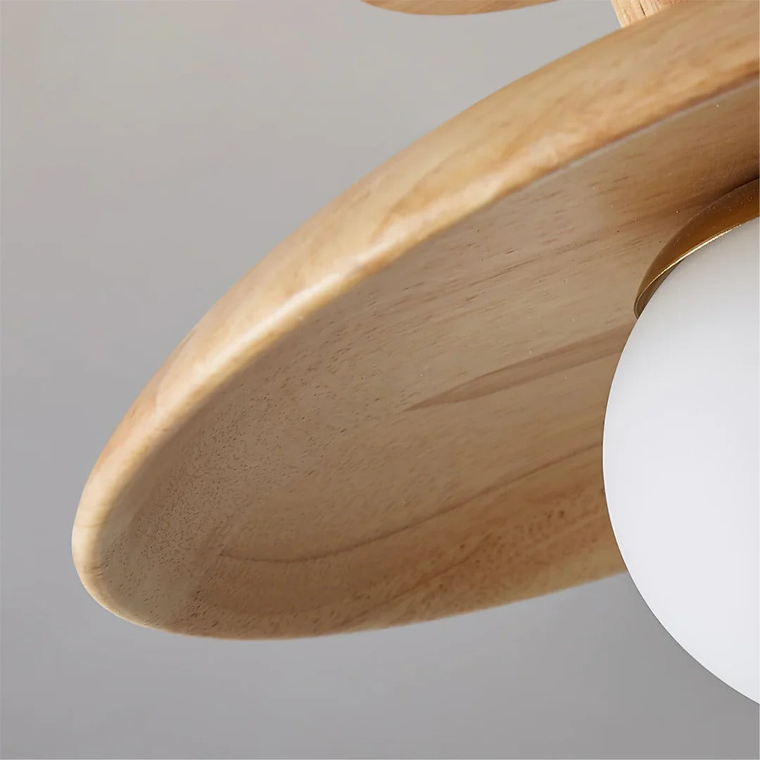 Natural Wood Sophisticated Ceiling Light