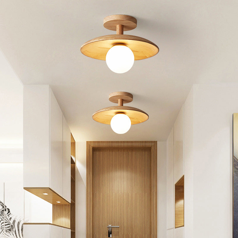 Natural Wood Sophisticated Ceiling Light