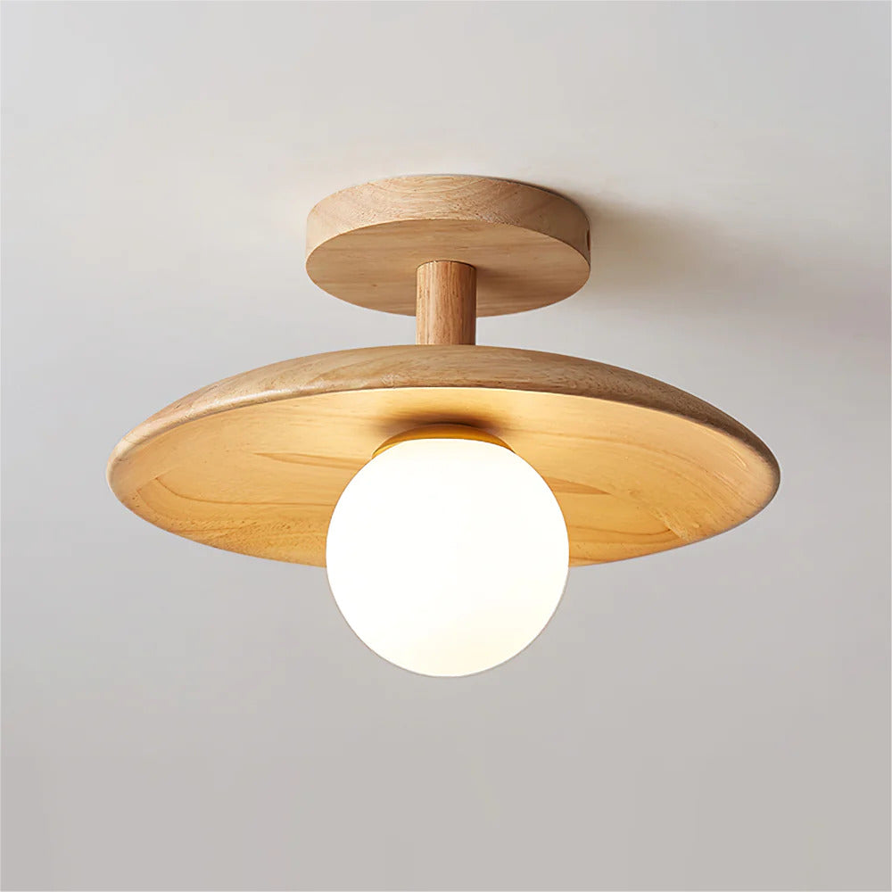 Natural Wood Sophisticated Ceiling Light