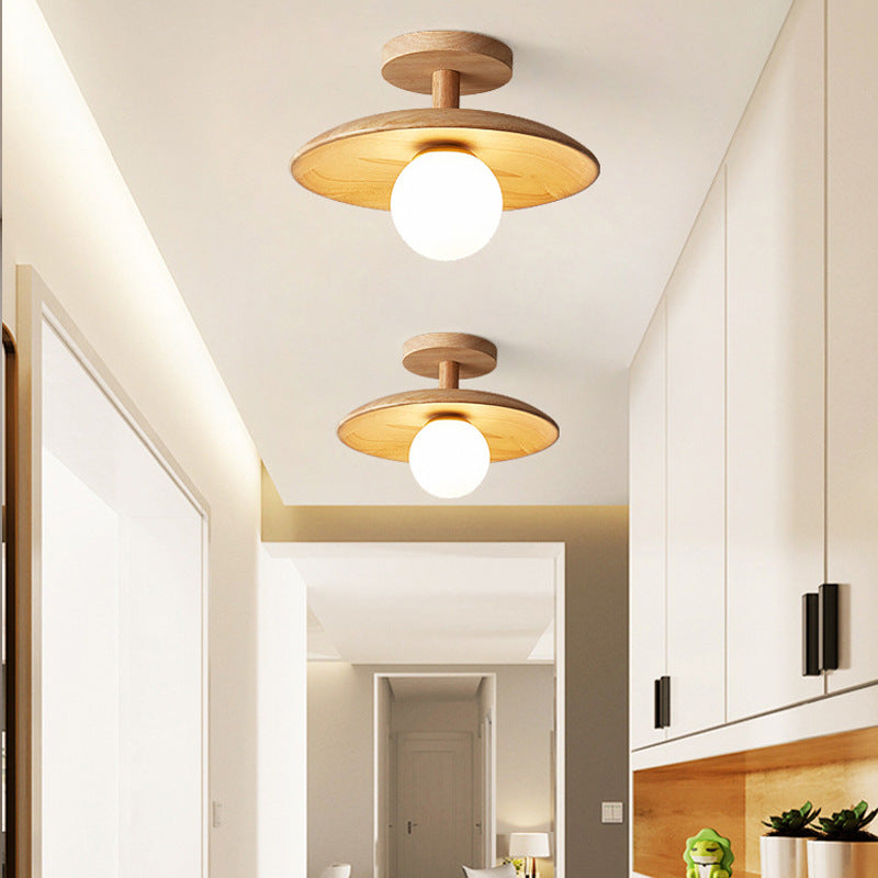 Natural Wood Sophisticated Ceiling Light