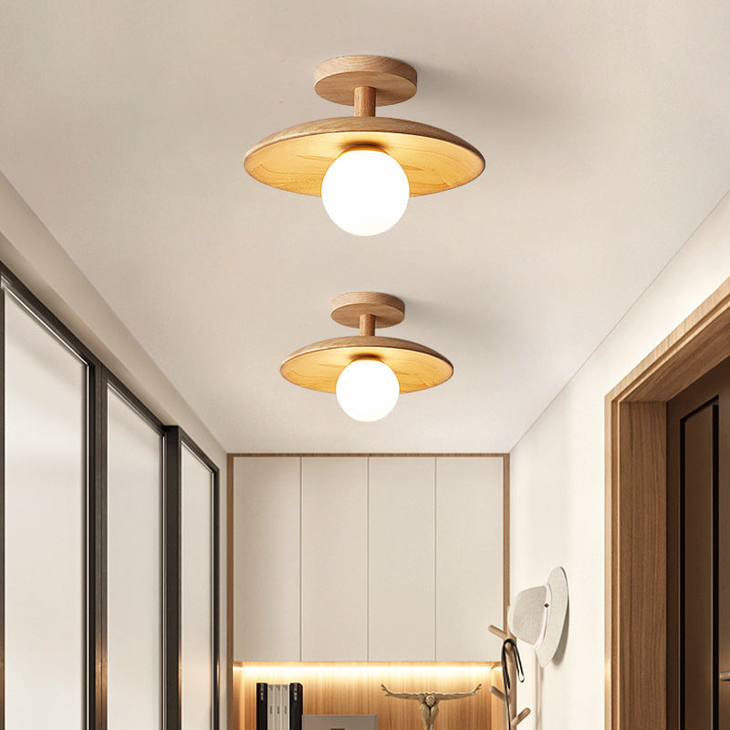 Natural Wood Sophisticated Ceiling Light