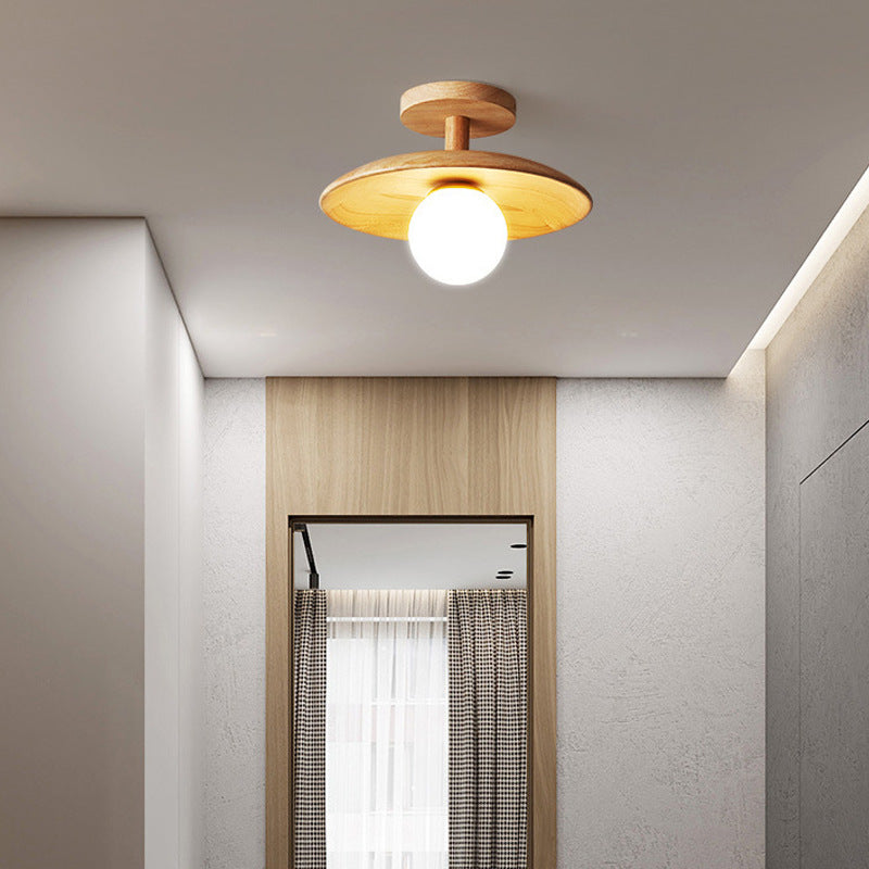 Natural Wood Sophisticated Ceiling Light