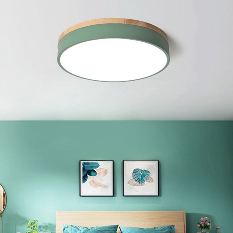 Nordic LED Round Flush Mount Ceiling Light – Modern Design