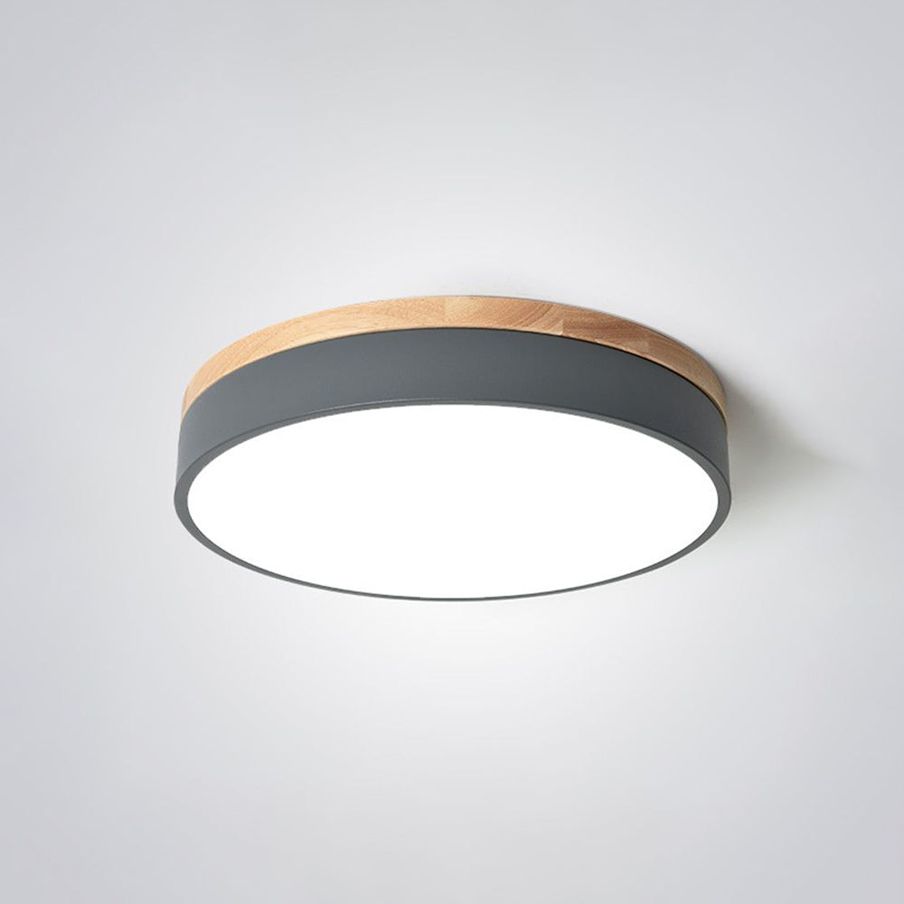 Nordic LED Round Flush Mount Ceiling Light – Modern Design