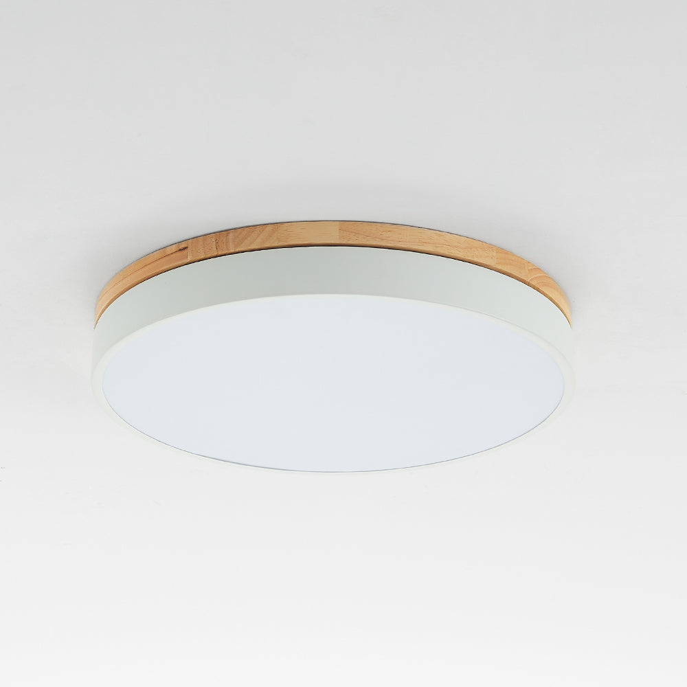 Nordic LED Round Flush Mount Ceiling Light – Modern Design