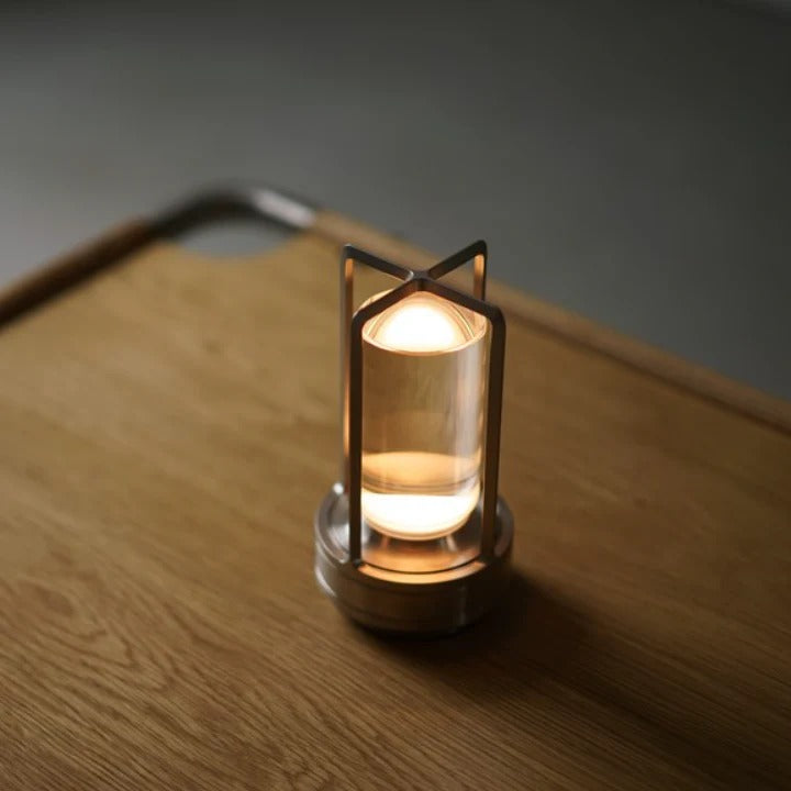 Nordic Cordless Lantern Lamp – Dimmable & Water-Resistant