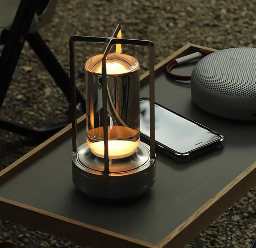 Nordic Cordless Lantern Lamp – Dimmable & Water-Resistant