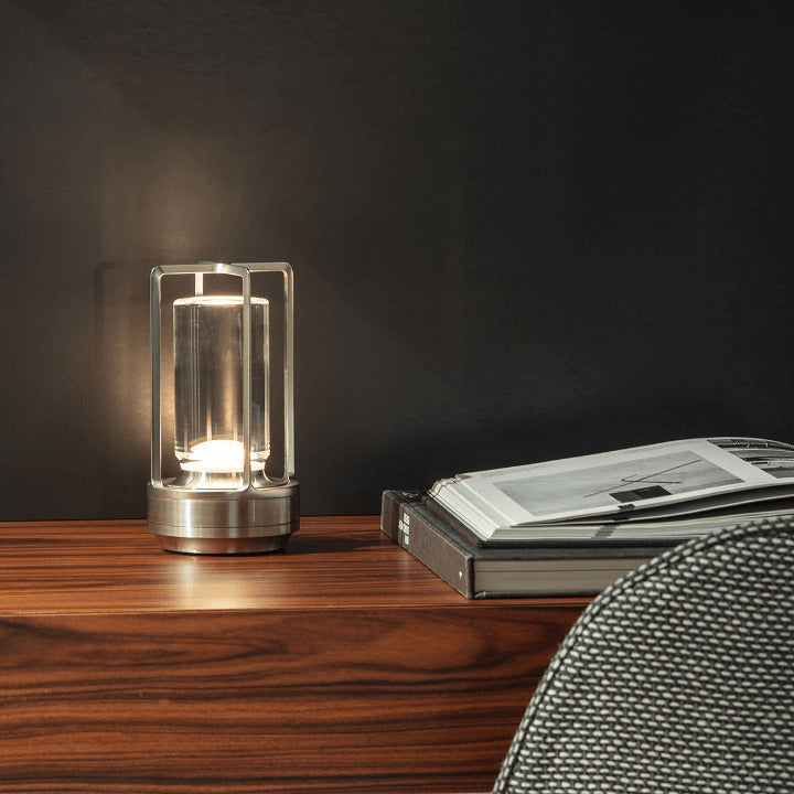 Nordic Cordless Lantern Lamp – Dimmable & Water-Resistant